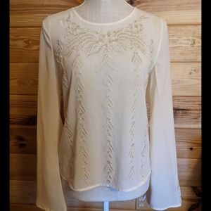 Tilly Anne embroidered blouse Medium Cream